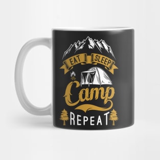 Eat Sleep Camp Repeat Outdoors Mug